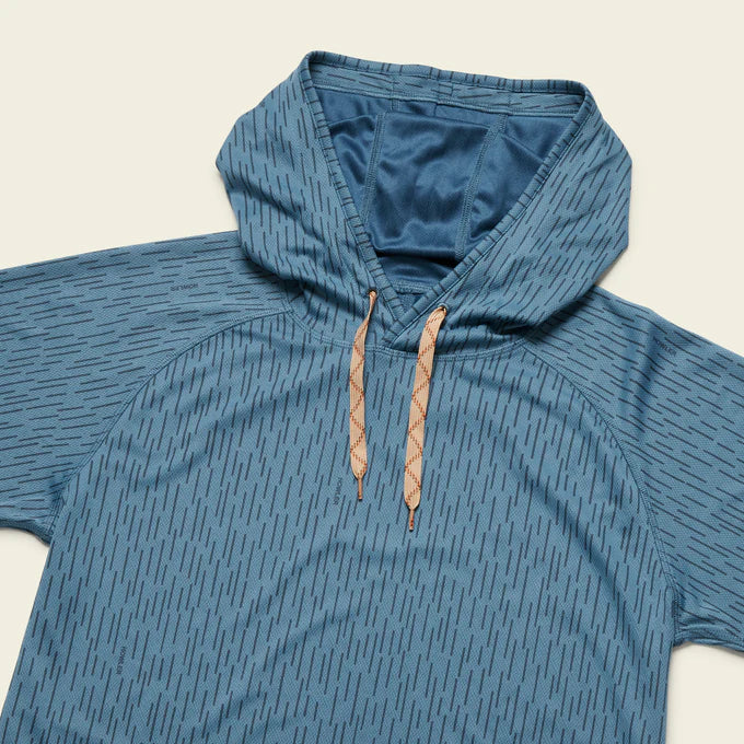 
                      
                        Front detail on the Deluge Camo Pacific Blue Loggerhead Hoodie by Howler Brothers
                      
                    
