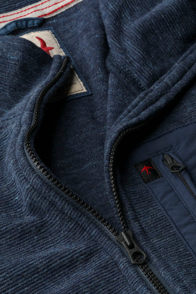 
                      
                        Relwen Crossgrain Zip-Mock - Navy Marl
                      
                    