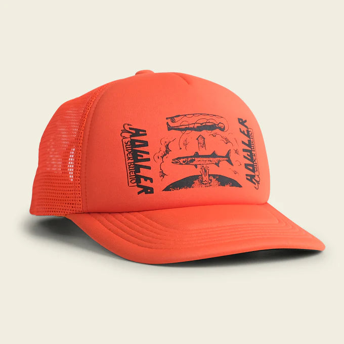 The Howler Bros Astrol Order Foam Dome Hat in Orange
