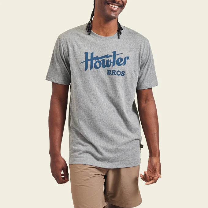 The Howler Bros Howler Electric Select Tee in the color Heather Grey