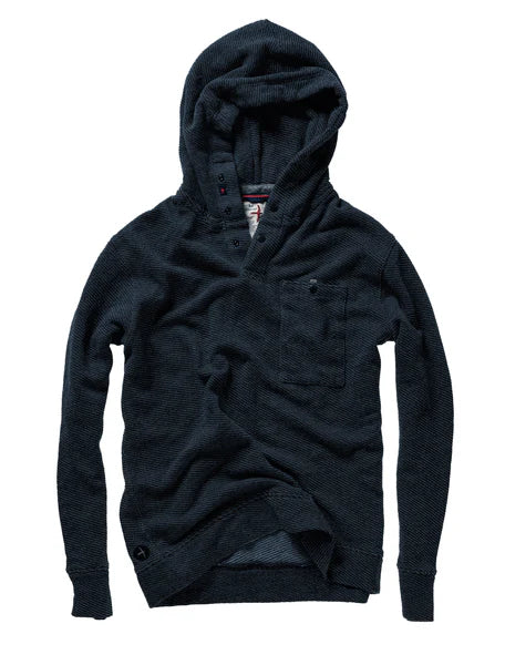 Shop the Navy Marl French Twill Hoodie by Relwen at Harbour Thread