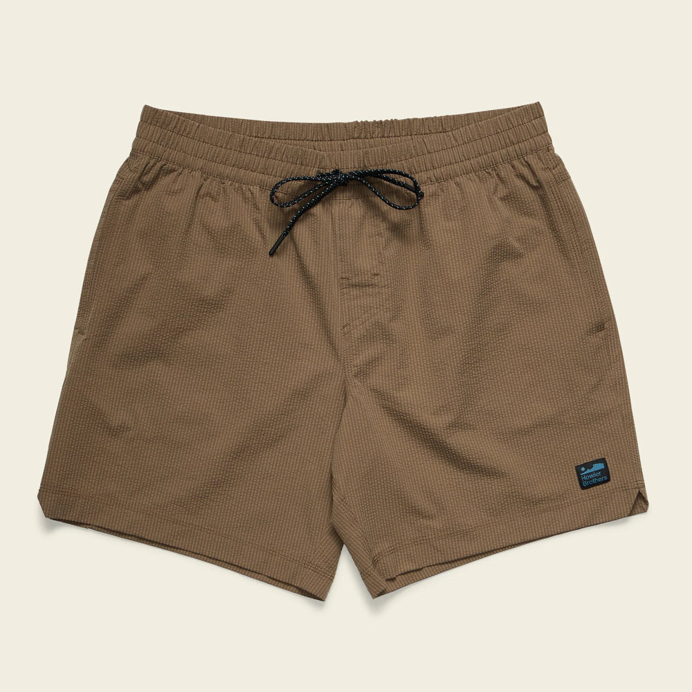 The Howler Bros Salado Shorts in Seersucker Morel