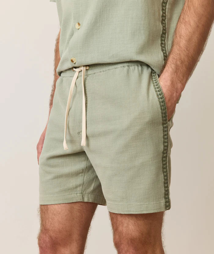 The Marine Layer 6" Saturday Beach Short is available at Harbour Thread in the color Shadow
