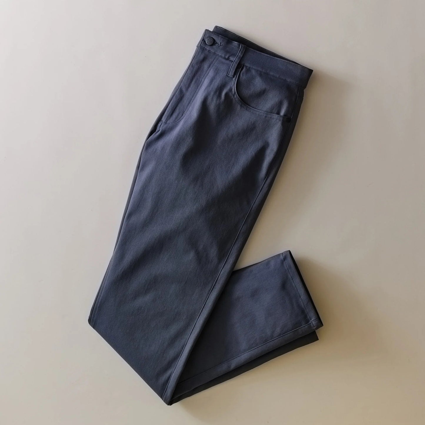 Marine Layer The 5-Pocket Undercover Tech Pant in India Ink, now available at Harbour Thread men's store