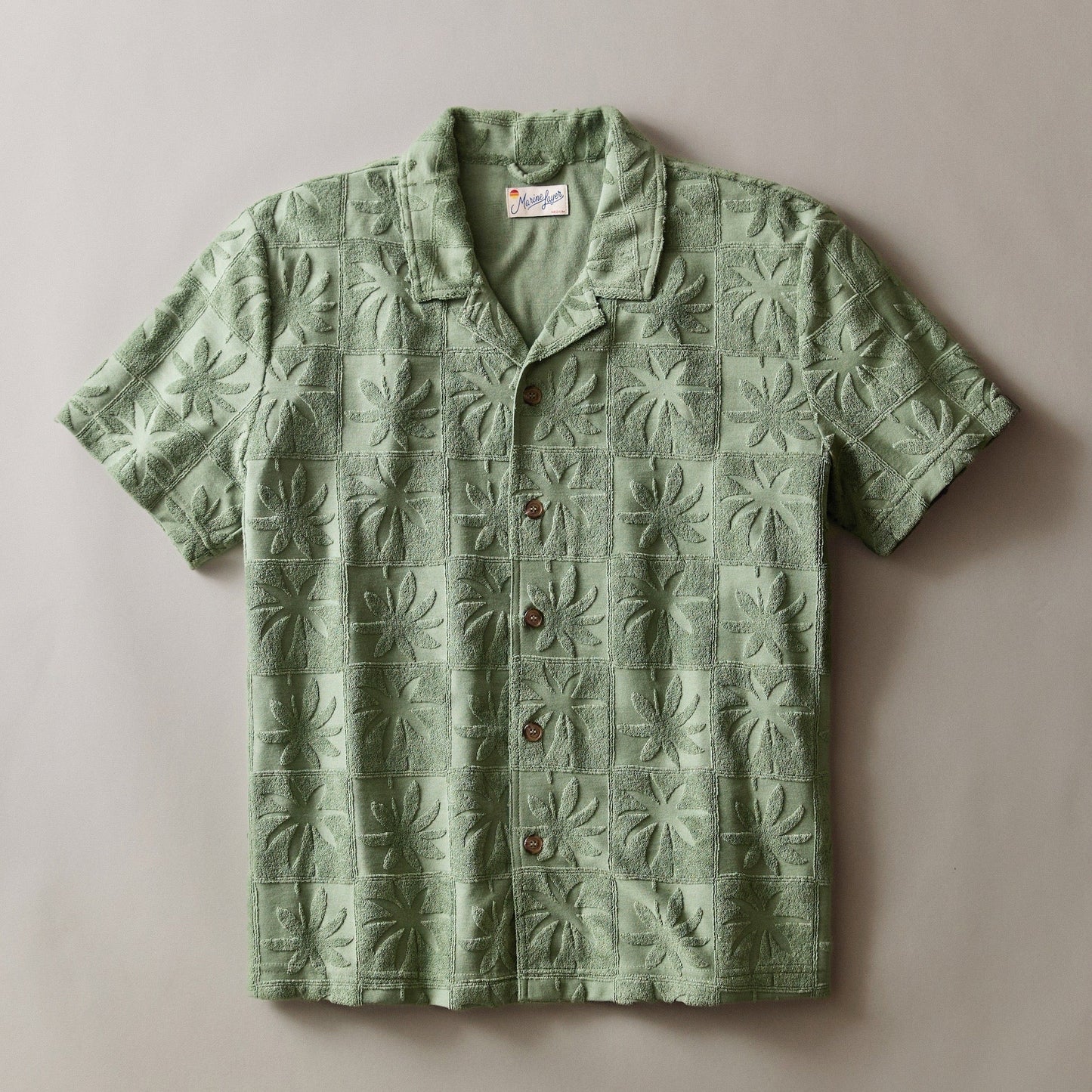 Marine Layer Rico Terry Resort Shirt, now available at Harbour Thread men's store