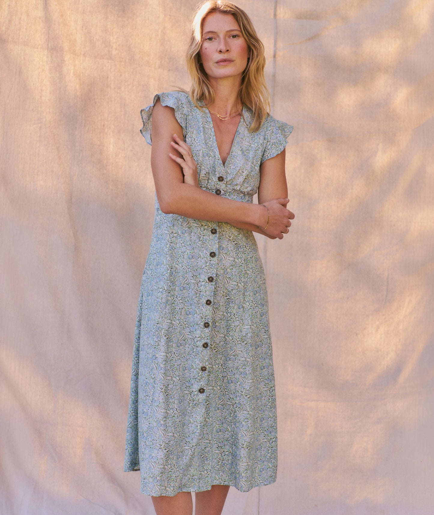 Marine Layer Camila Midi Dress | Harbour Thread Marine Layer Camila Midi Dress | Harbour Thread