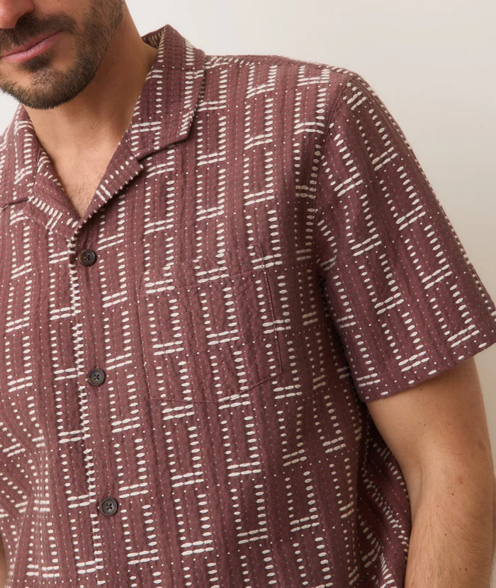 
                      
                        short sleeve textured cotton resort shirt from Marine Layer
                      
                    