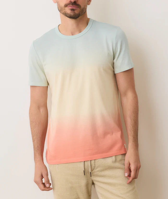 This eco-friendly ombre tee from Marine Layer  is available at Harbour Thread, offering incredible softness for an easy, everyday fit.