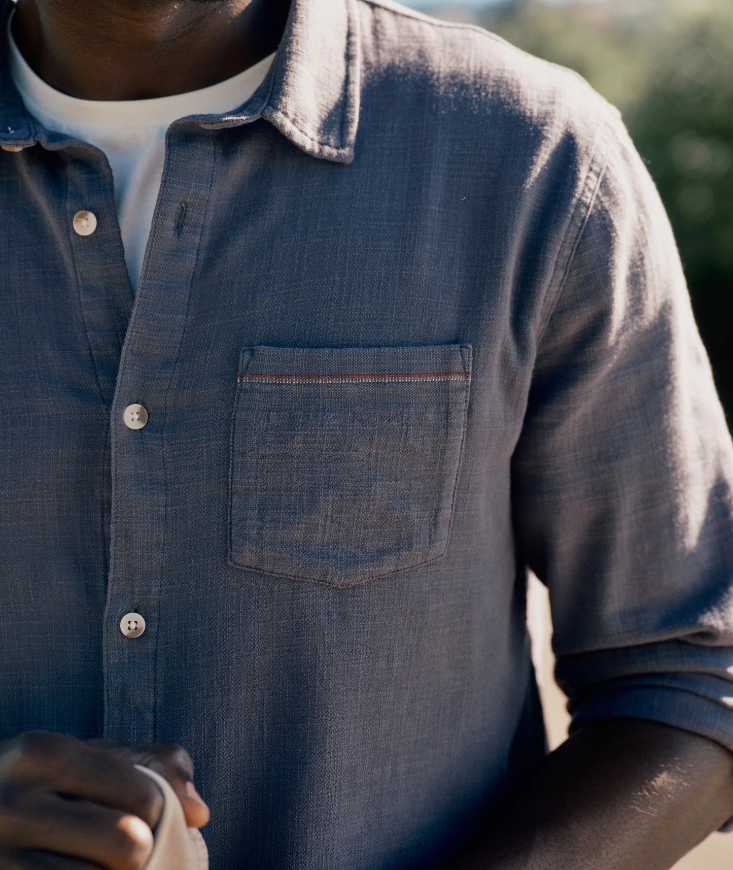 Marine Layer stretch selvage shirt