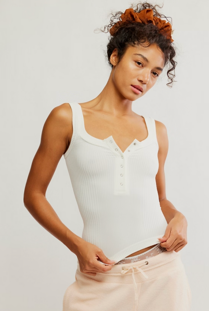 
                      
                        Free People Clean Slate Henley Tank
                      
                    