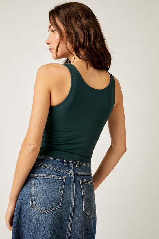Free People Clean Lines Cami - Forest Pool