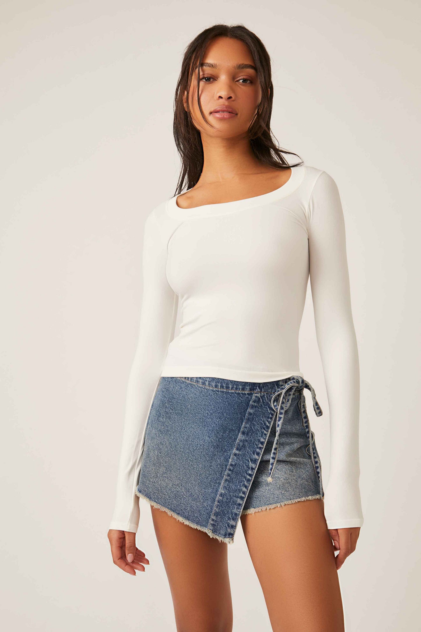 Free People Must Have Scoop Layering Top - Ivory