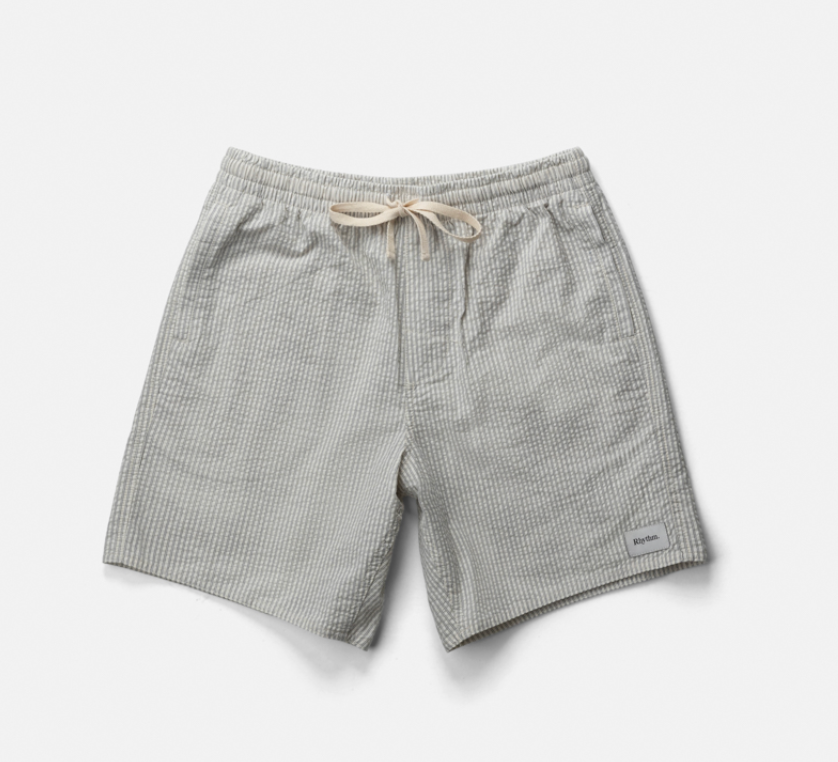 Shop the Rhythm Seersucker Jam men's shorts at Harbour Thread.