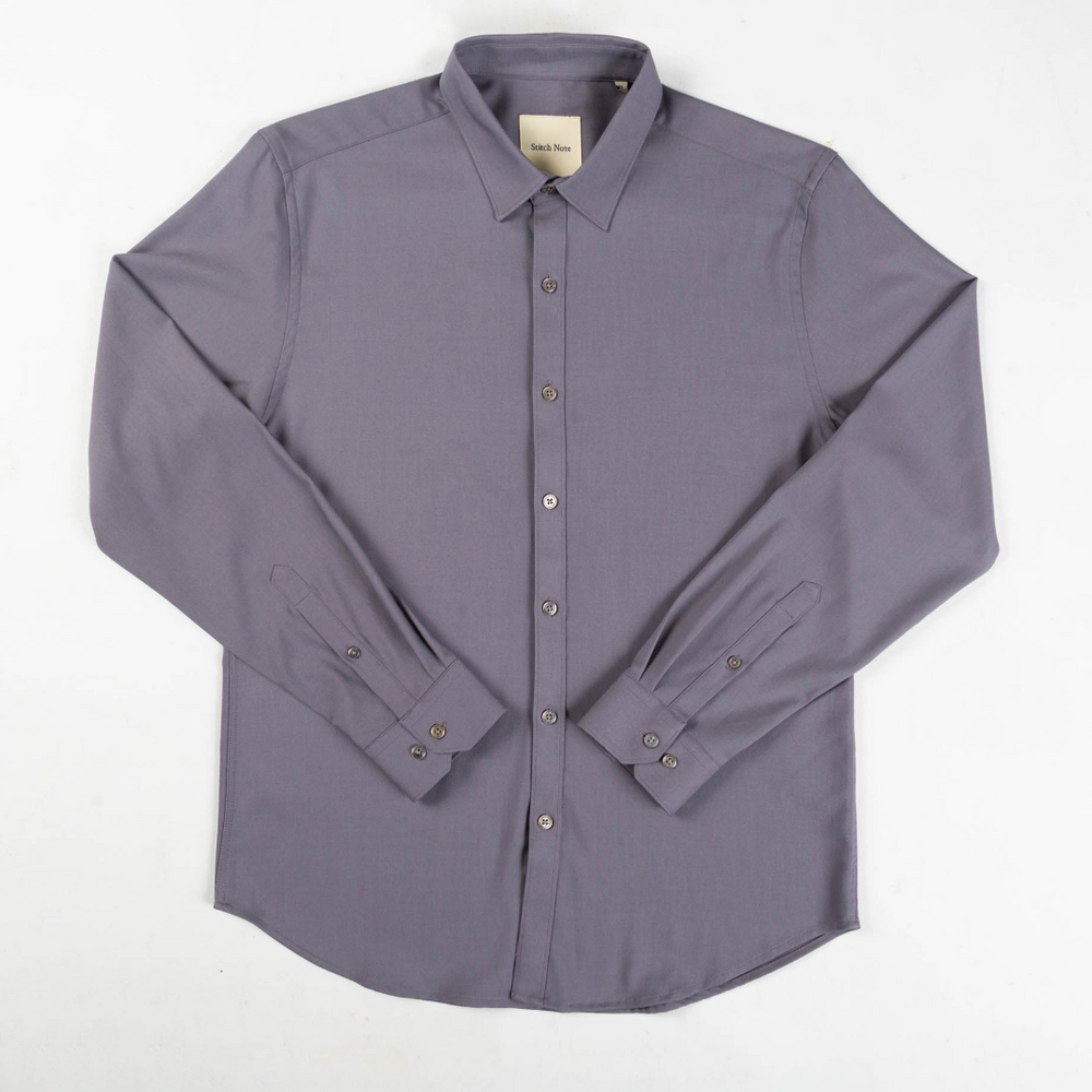 The Amethyst Bond-Luxe Button Up Shirt by Stitch Note