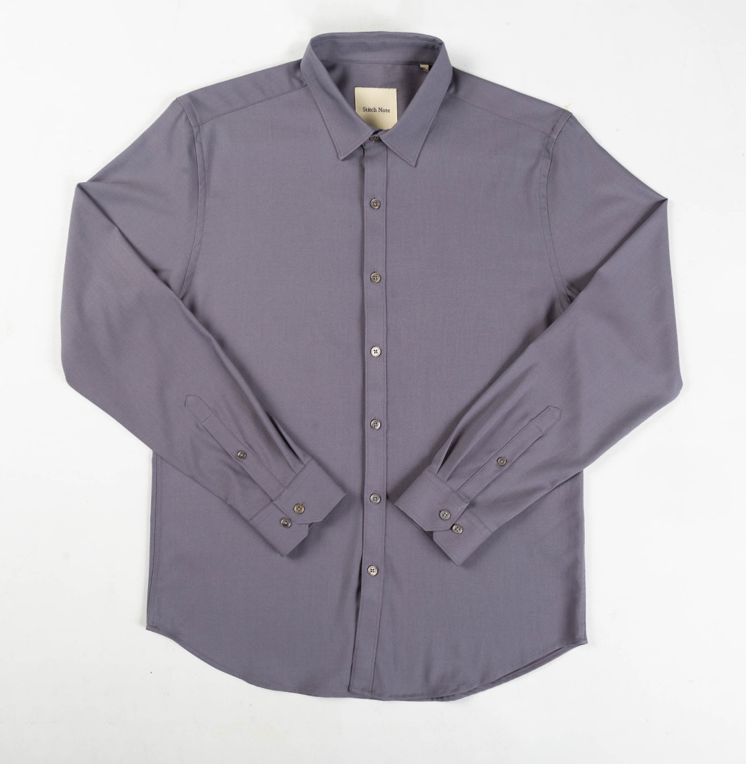 The Amethyst Bond-Luxe Button Up Shirt by Stitch Note