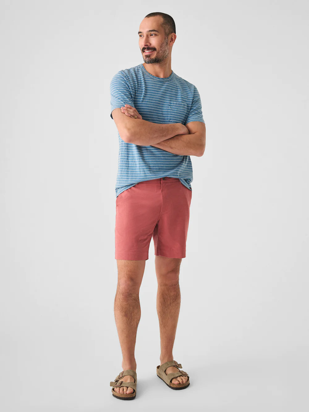 Faherty Belt Loop All Day Shorts 7" - Sunrose