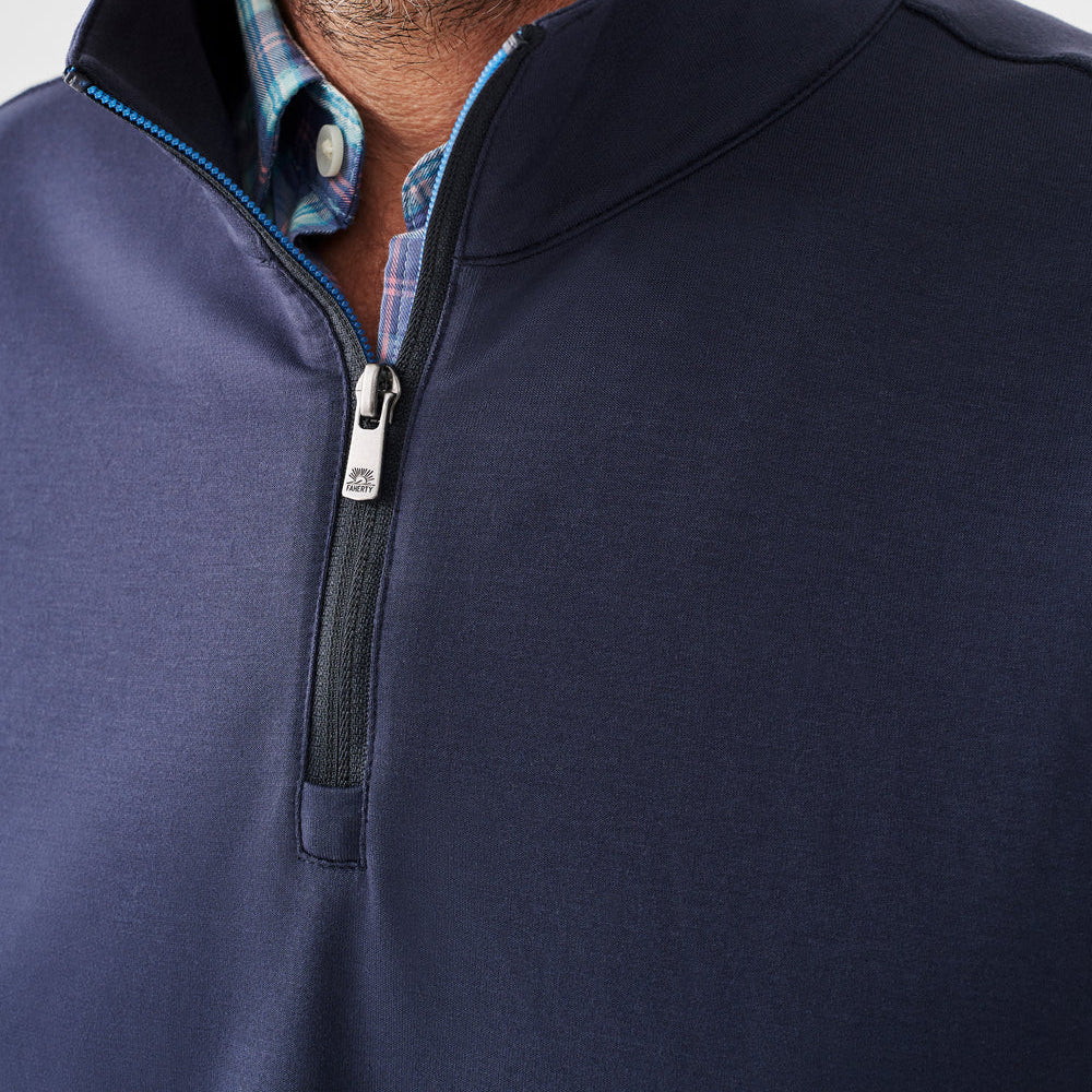 
                      
                        Faherty Movement Quarter Zip - Blue Nights
                      
                    