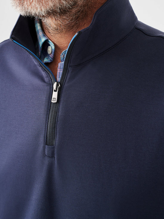 Faherty Movement Quarter Zip - Blue Nights