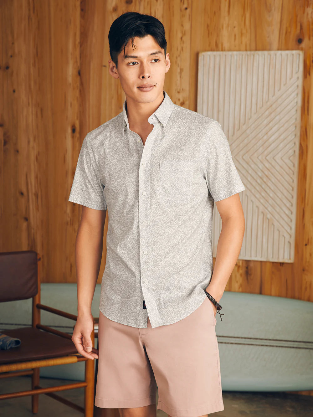 Faherty Short Sleeve Movement Shirt - Sale
