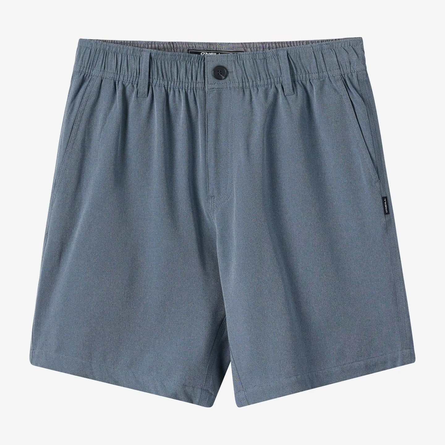 O'Neill Reserve Light Check Elastic Waist 18" Hybrid Shorts in Navy, available now at Harbour Thread men's store