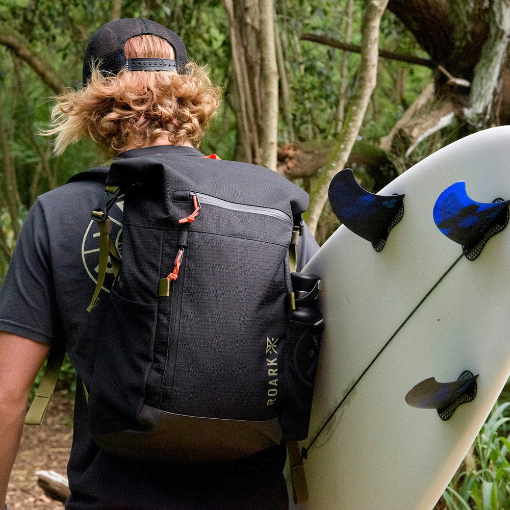 Roark’s condensed day pack allows for secure access on the go for those who are off to their next adventure. 