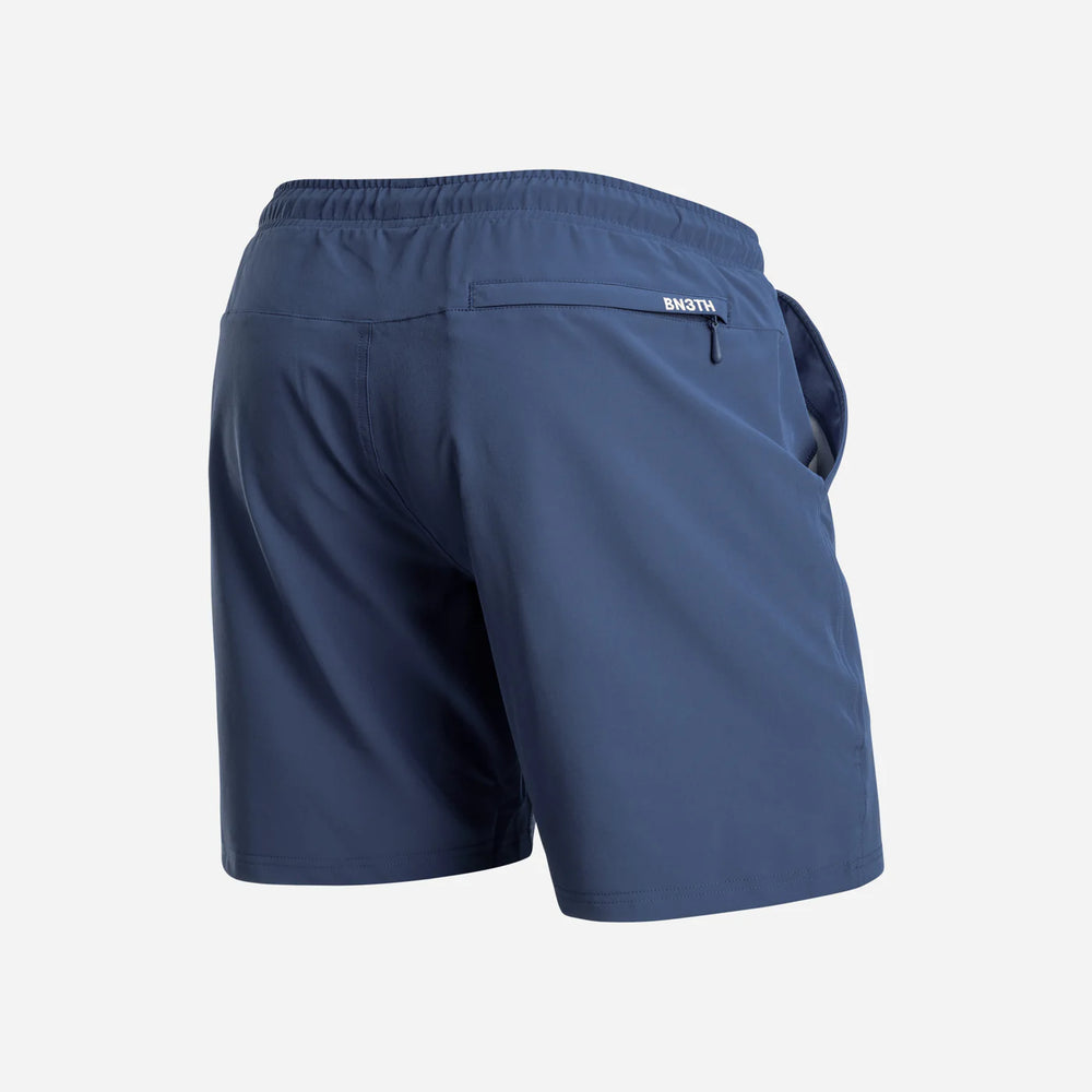 The Navy Agua Volley 2N1 Swim Short 7" by BN3TH