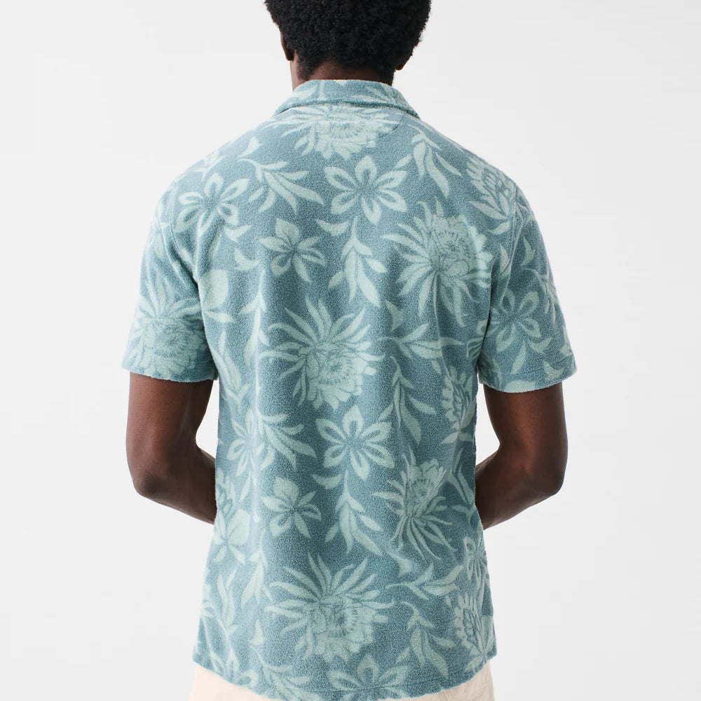 
                      
                        Faherty Cabana Terry Shirt - Tonal Teal Blossom
                      
                    