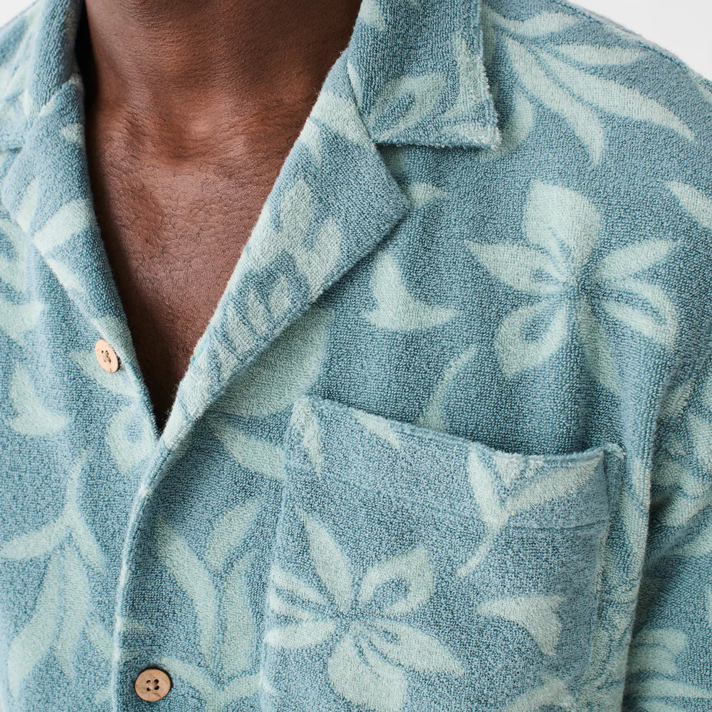 
                      
                        Faherty Cabana Terry Shirt - Tonal Teal Blossom
                      
                    