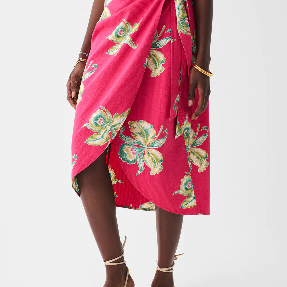 
                      
                        Faherty Pacifica Seersucker Wrap Skirt - Orchid Blossom
                      
                    