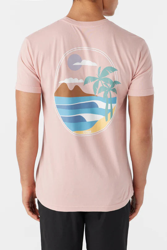 Back view of the Light Rose Four Bobs Tee by O’Neill