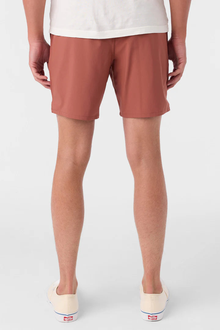 Back view of the Rustic Brown Perform Lined 17" Athletic Shorts by O’Neill