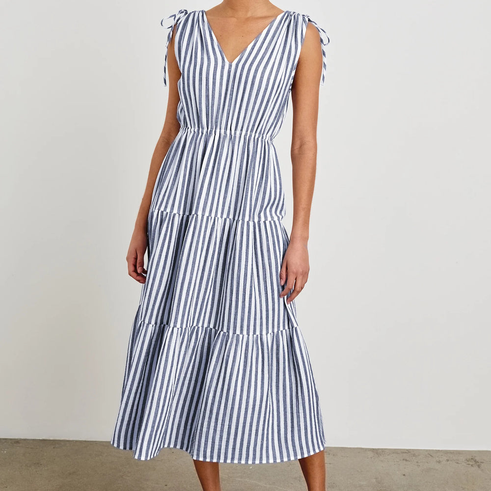 Shop the Suzette Striped Tiered Midi Dress by Rails at Harbour Thread for cute and comfortable spring style. 