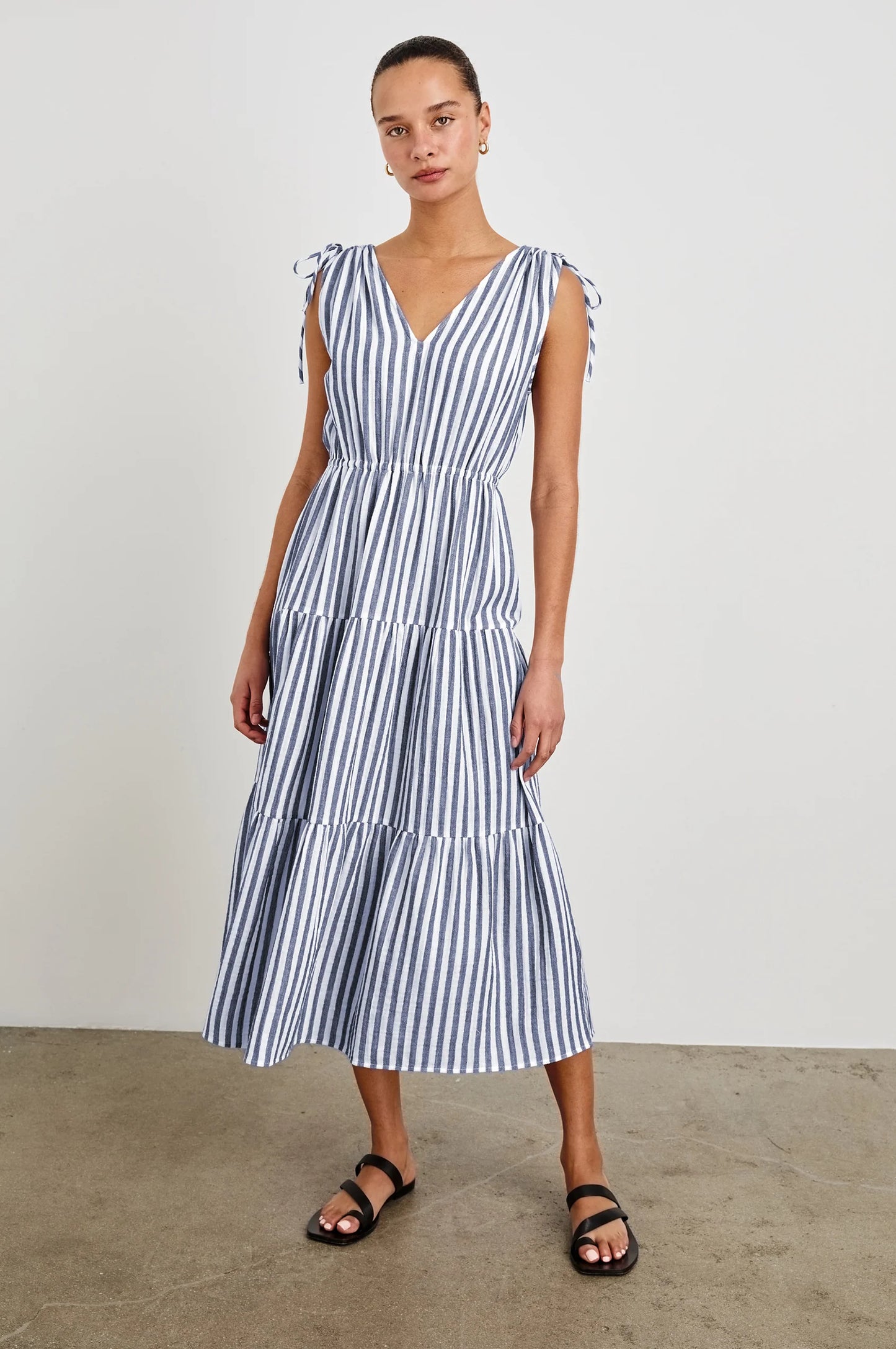 Shop the Suzette Striped Tiered Midi Dress by Rails at Harbour Thread for cute and comfortable spring style. 