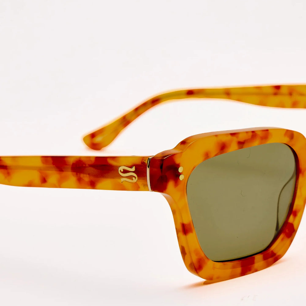 
                      
                        Women's honey tortoise shell sunglasses by SARDINE at Harbour Thread
                      
                    