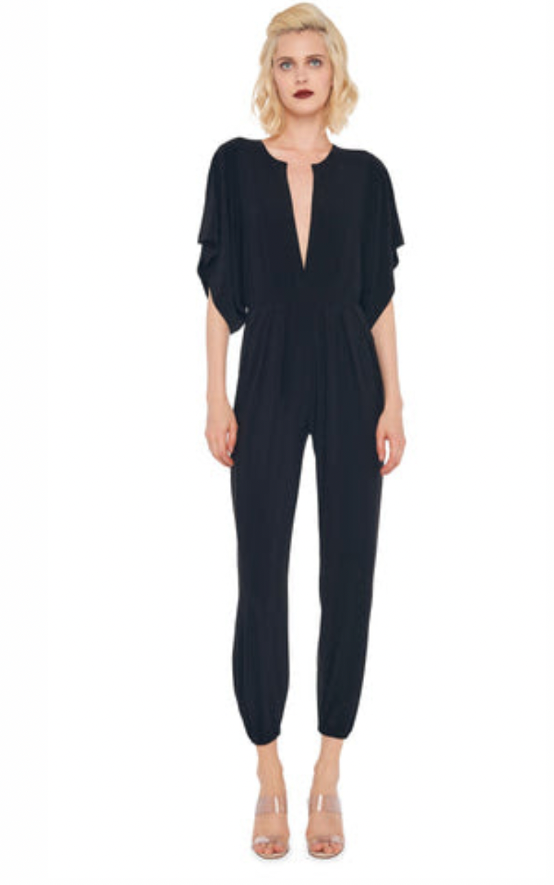 Norma Kamali Rectangle Jog Jumpsuit - Black