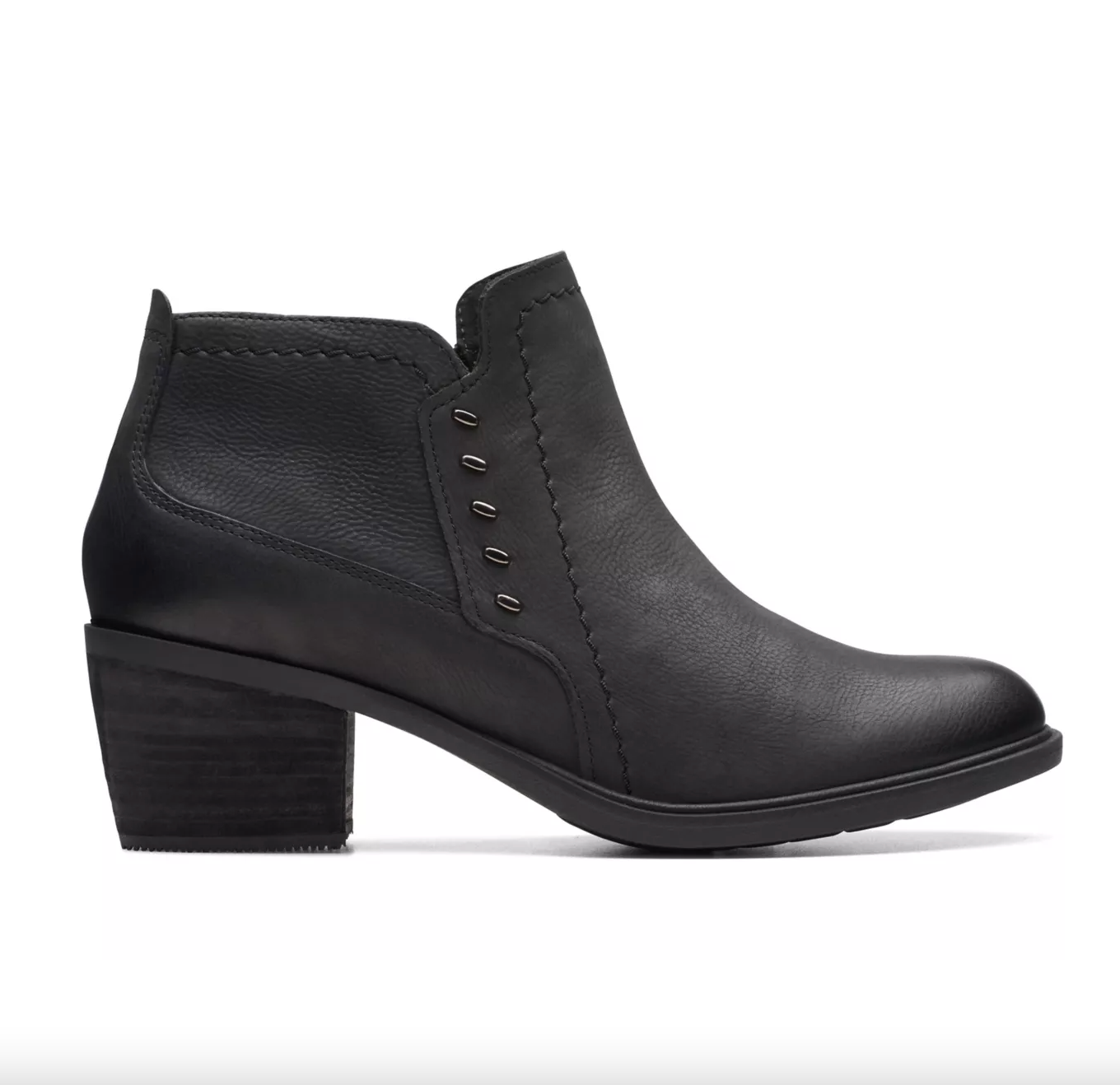 Load image into Gallery viewer, Clarks Neva Lo Ankle Boot - Black Leather
