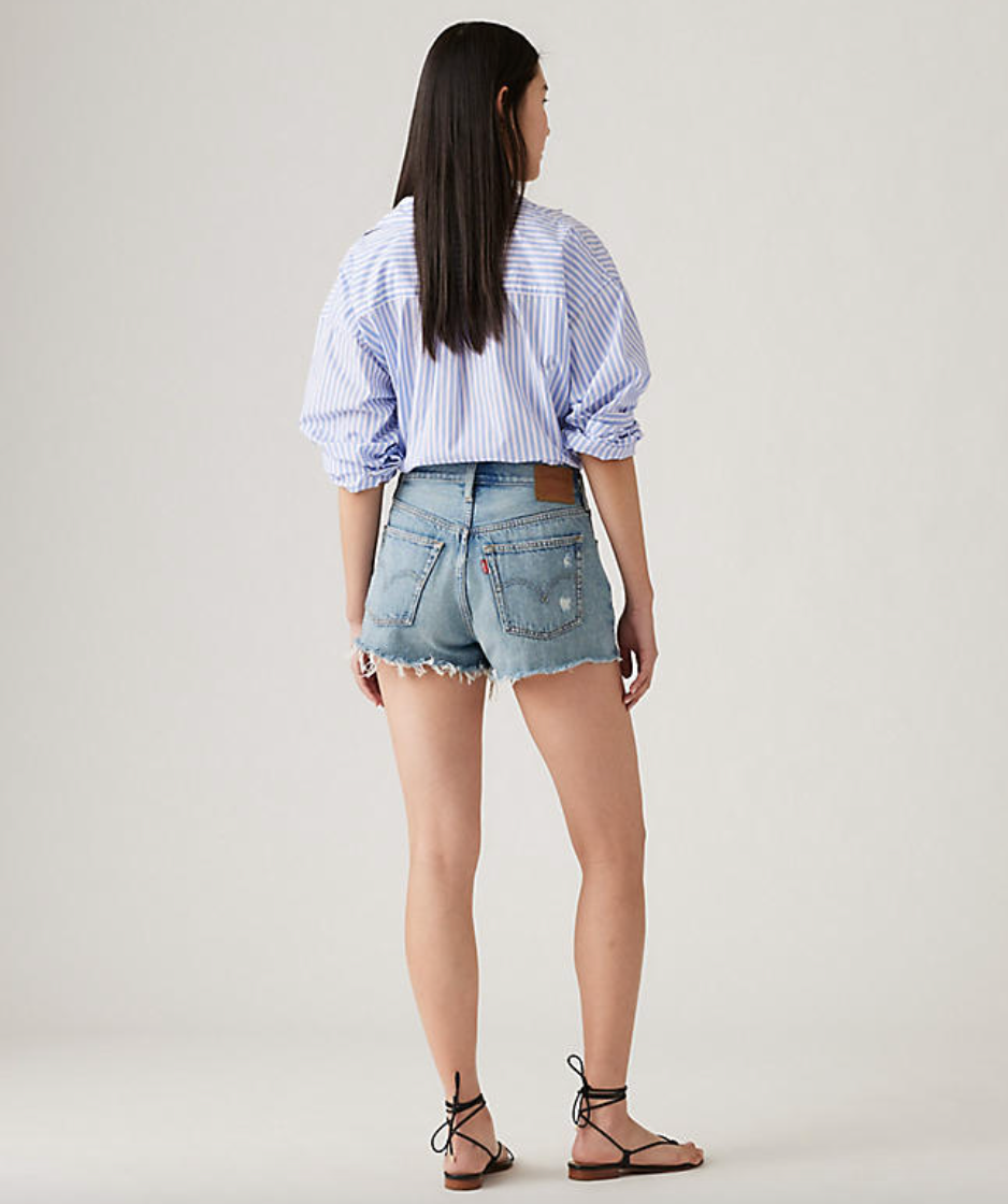Back view of the Levi's 501 Original Short in the color Vague Finish