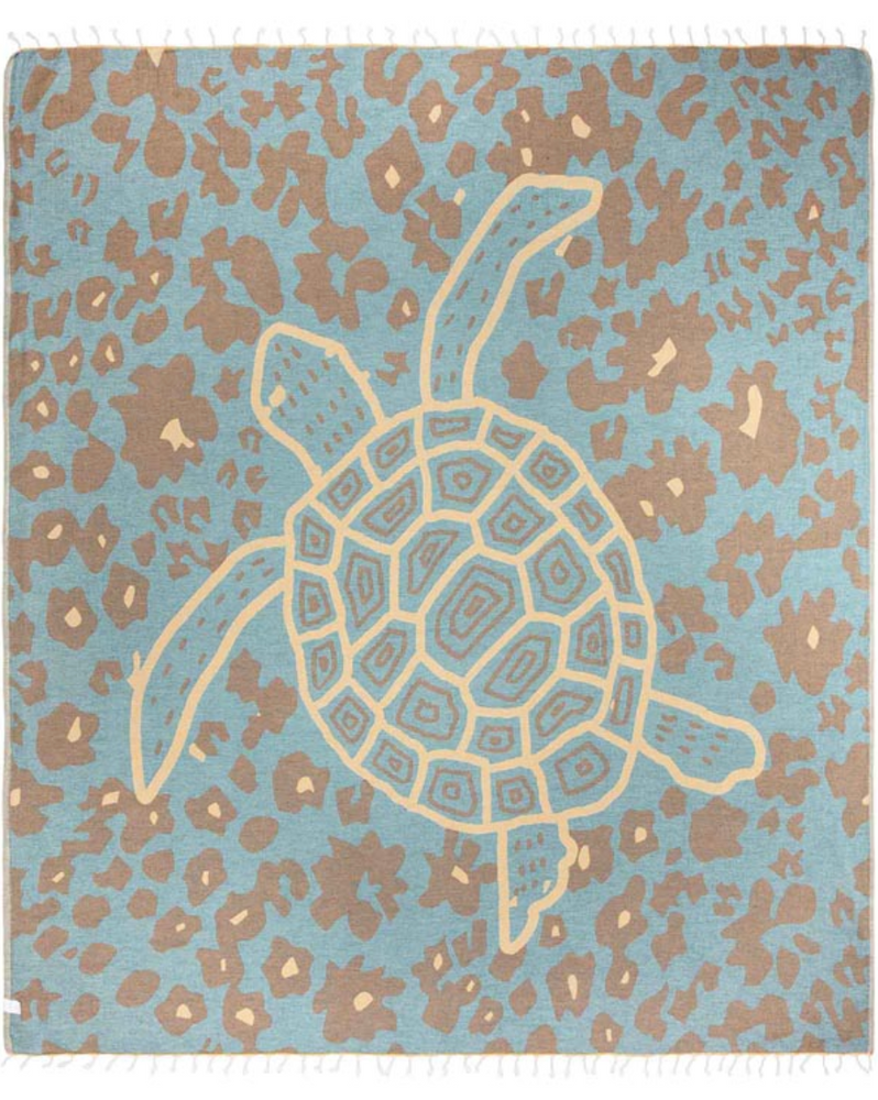 
                      
                        Reverse side of the Honu Turtle Extra Large Organic Turkish Cotton Beach Towel by Sand Cloud
                      
                    