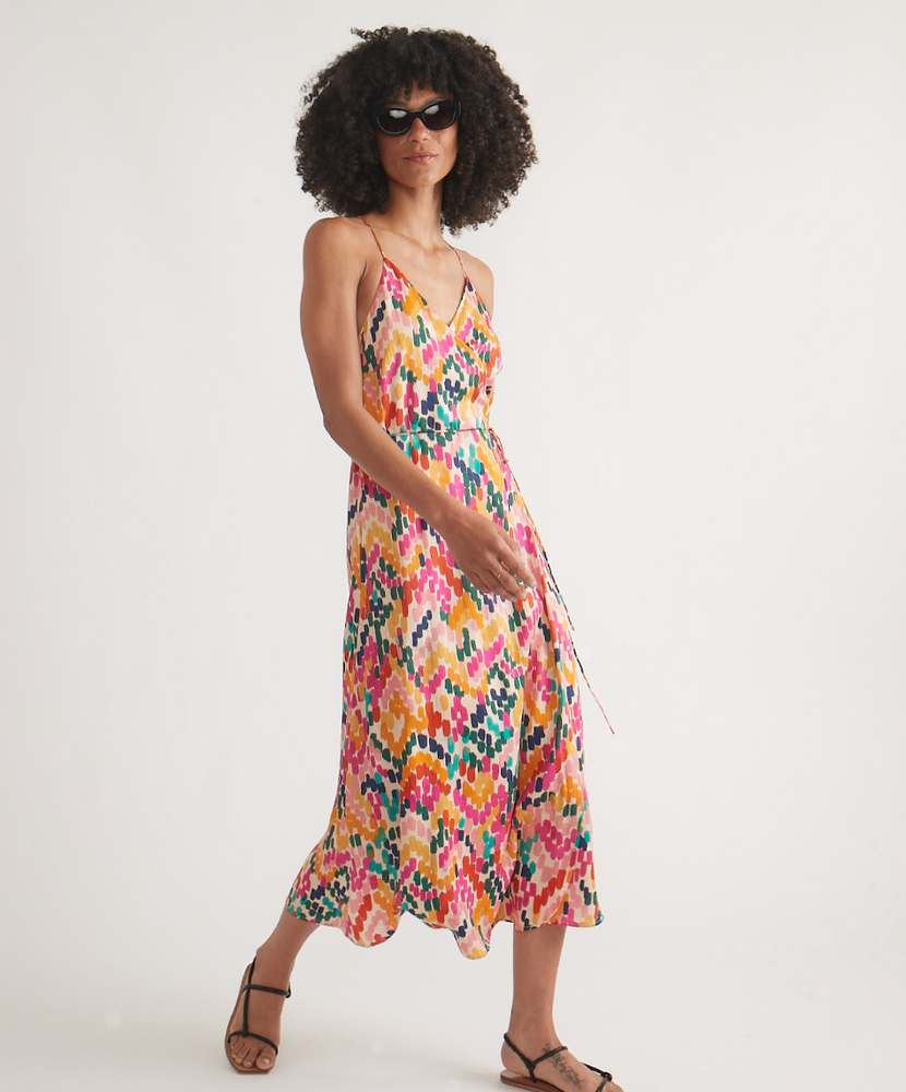 
                      
                        The Bright Watercolor Archive Emma Wrap Dress by Marine Layer
                      
                    