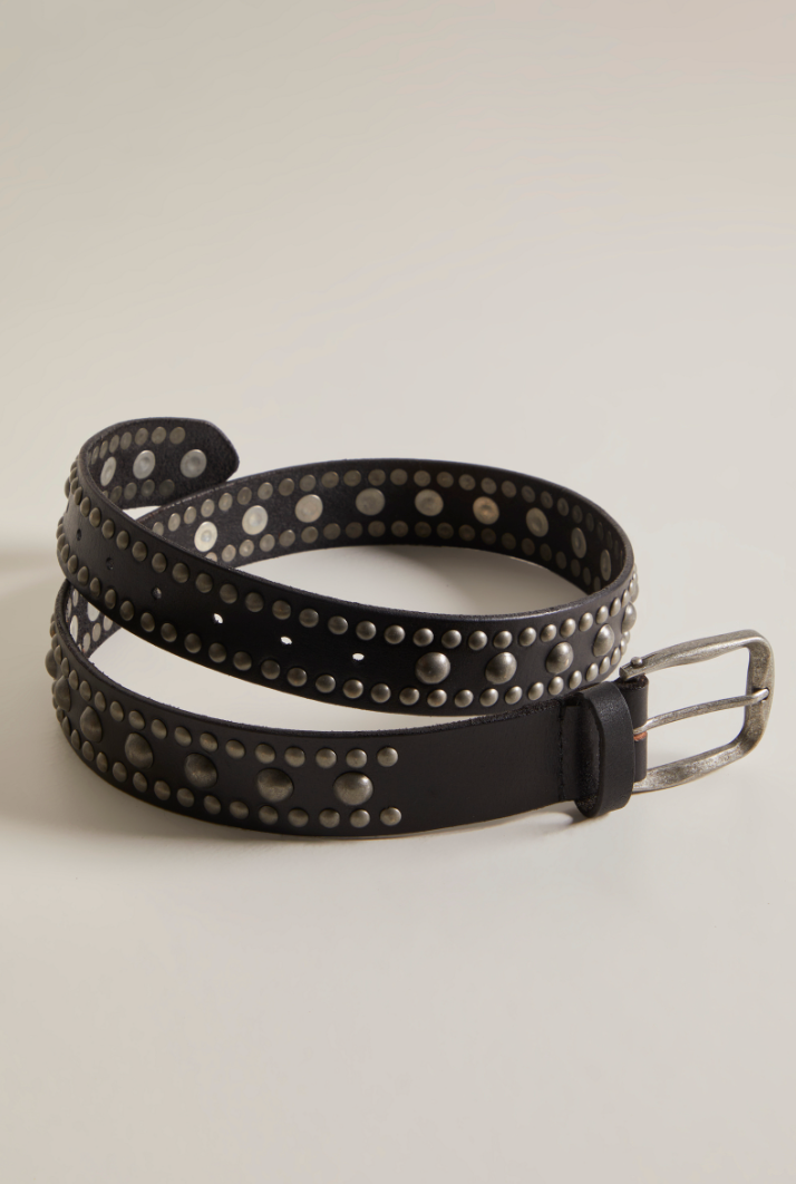 The Black Sola Studded Belt by Free People