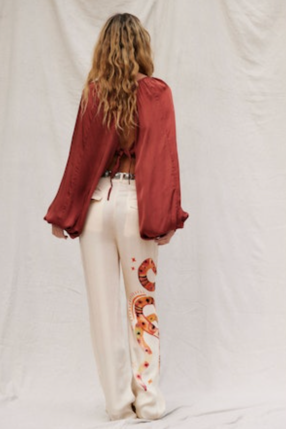
                      
                        Back view of the Daylight Charmer Flamenco Pants by Jen’s Pirate Booty
                      
                    
