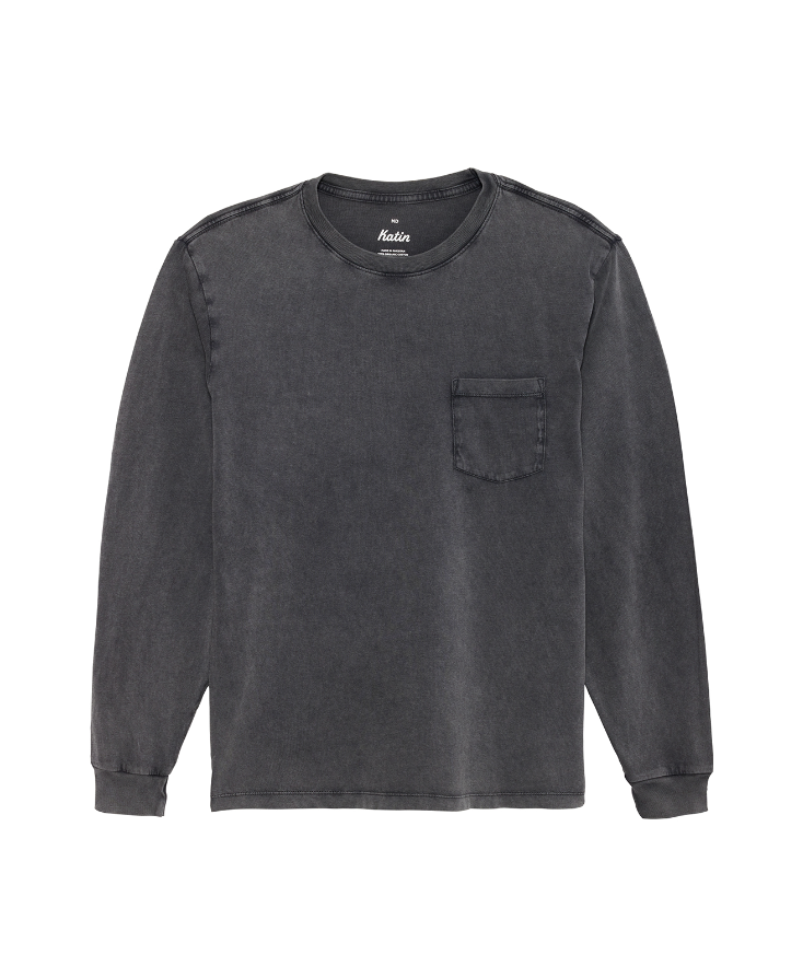 The Black Wash Base Long Sleeve Tee by Katin