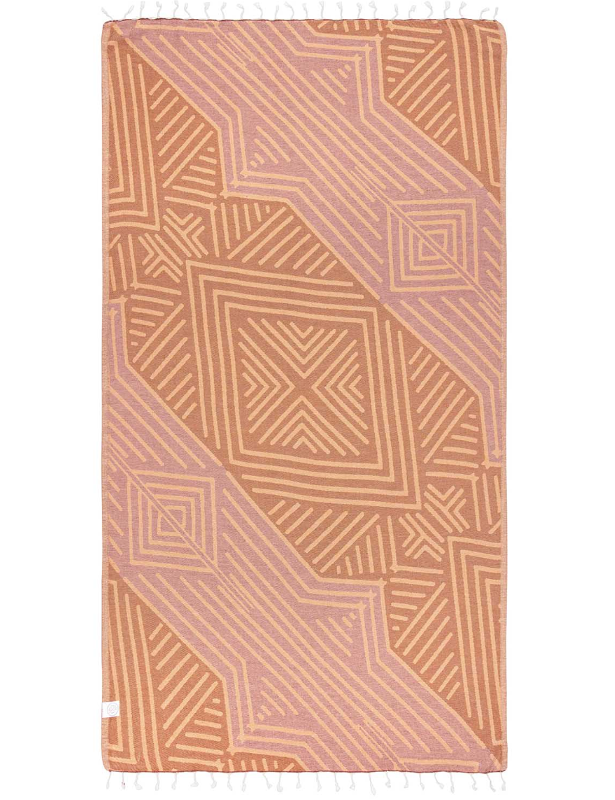 Reverse side of the Capri Organic Turkish Cotton Beach Towel by Sand Cloud