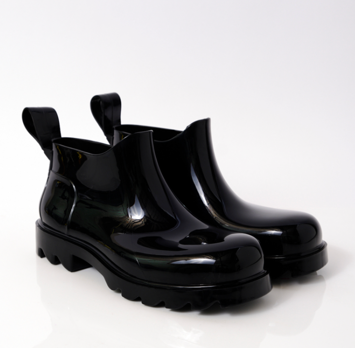 The Black High Street Rain Boots by Free People