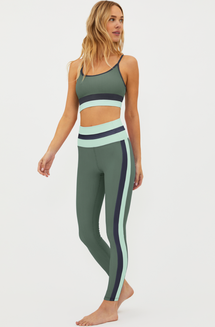 The Palm Paradise Colorblock Mariella Leggings by Beach Riot