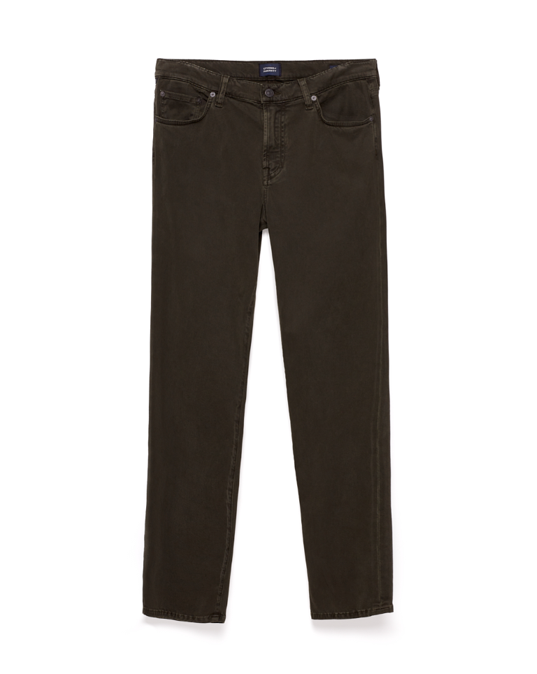 The Dark Green London Tapered Slim Twill Men's Pant 