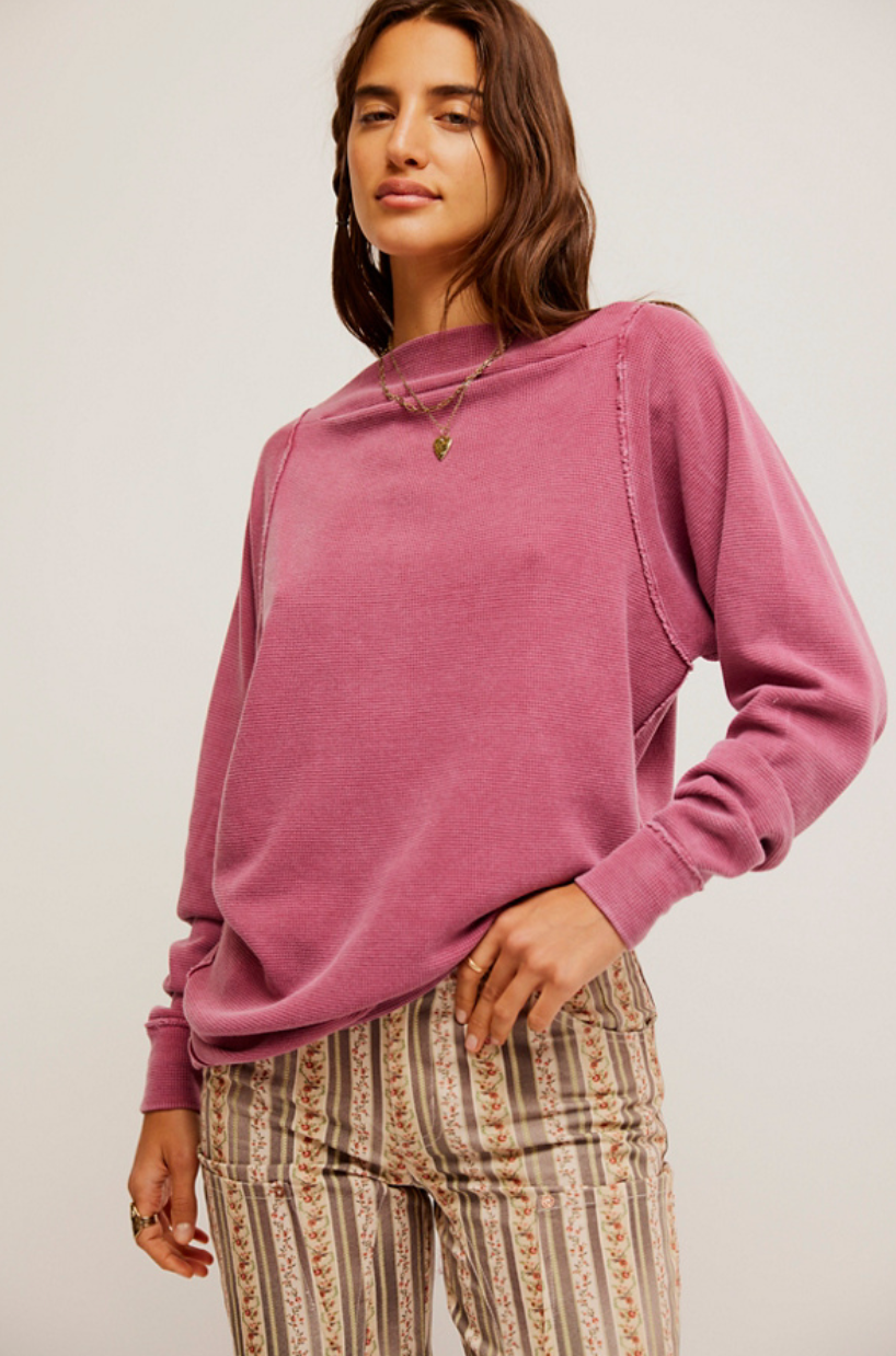 Free People's Sammie Thermal in pink