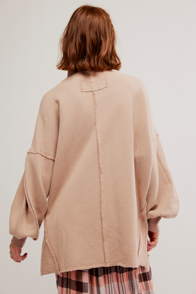 
                      
                        Wonderful Pullover features exposed seaming
                      
                    
