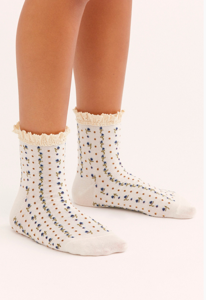 
                      
                        Free People Rosebud Waffle Knit Ankle Socks - Assorted
                      
                    