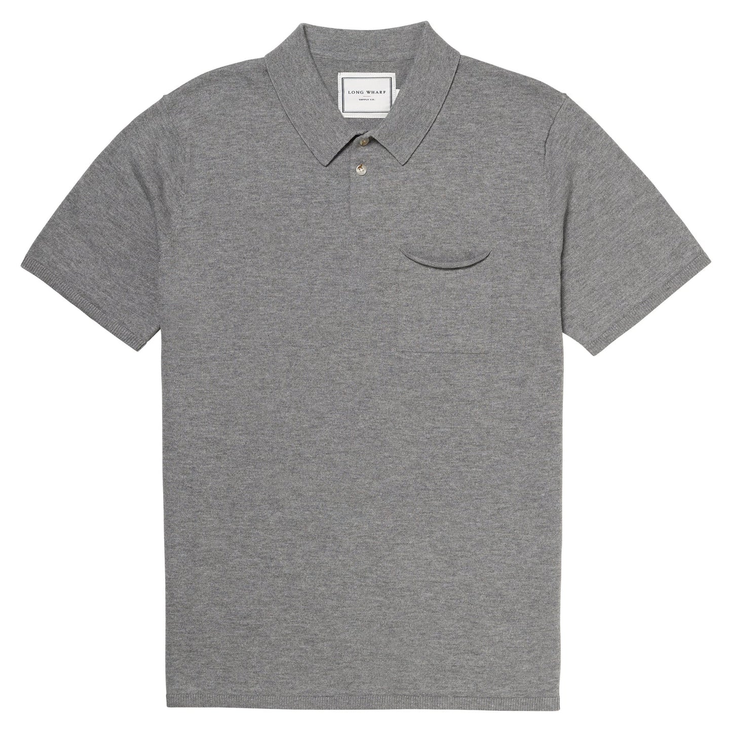 Embrace sustainable coastal style and lasting comfort with the Grey SeaWell Knit Pocket Polo from Long Wharf Supply. Find yours at Harbour Thread in St. Pete, FL!